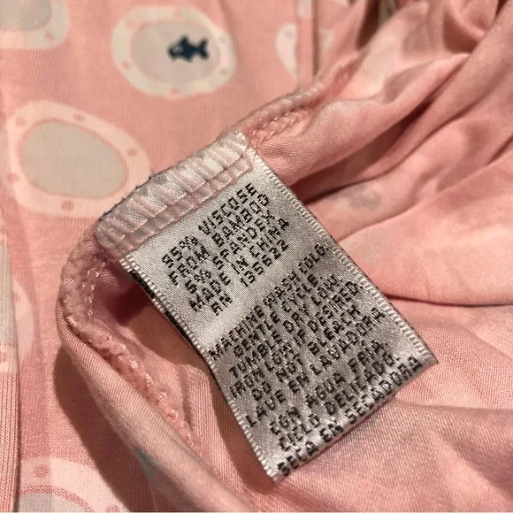 KicKee Pants nightgown 6-8 3T pink aqua fishbowl - Picture 5 of 5